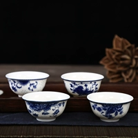 Jingdezhen New Blue và White sứ Kung Fu Chén trà nhỏ Bộ trà xanh và trắng tráng men Màu xanh vừa và trắng Màu vừa - Trà sứ bình trà đẹp