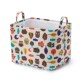 American cartoon style thickened children's toy storage basket cotton and linen fabric storage basket foldable dirty clothes basket moisture-proof