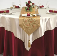 Bán buôn khách sạn nhà hàng tròn khăn trải bàn các mẫu móc khăn trải bàn đẹp