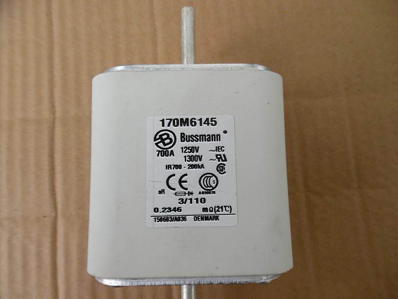 Bussmann Fuse 170M6145 700A 1250V aR direct shot