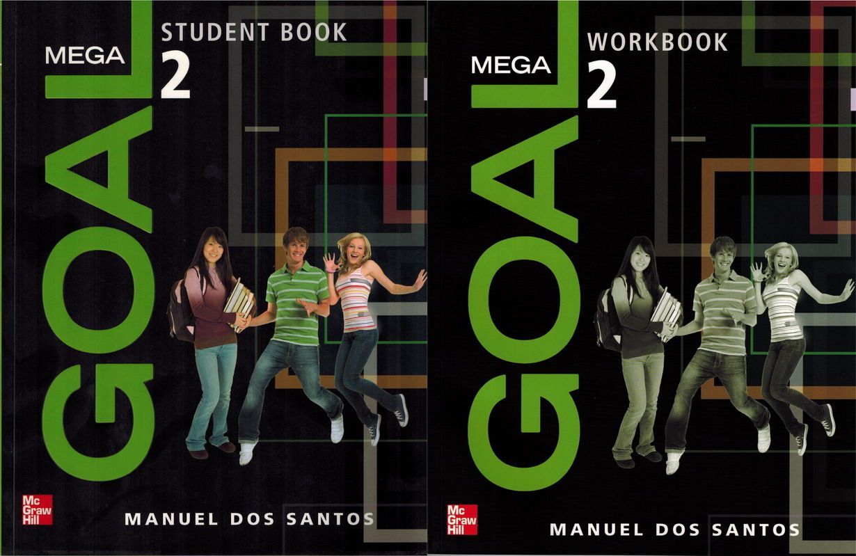 McGrauhill middle school English Mega Goal 2 students practice book suit with book (2CD)