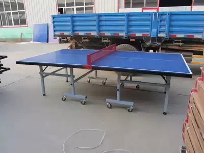 Factory direct sales indoor table tennis table Household folding mobile table tennis table folding standard table tennis table