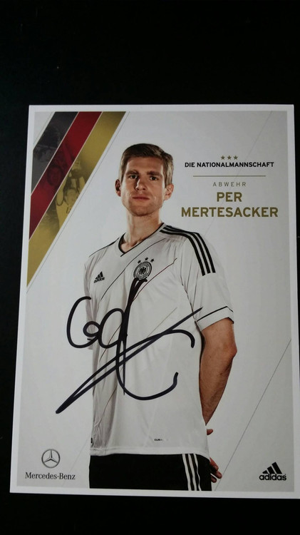 Mertsack Germany Arsenal Yunda Bremermehanovy 96 German national team official signed card