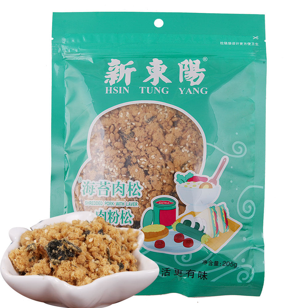 【天猫超市】新东阳 猪肉松海苔肉松205g/袋宝宝辅食