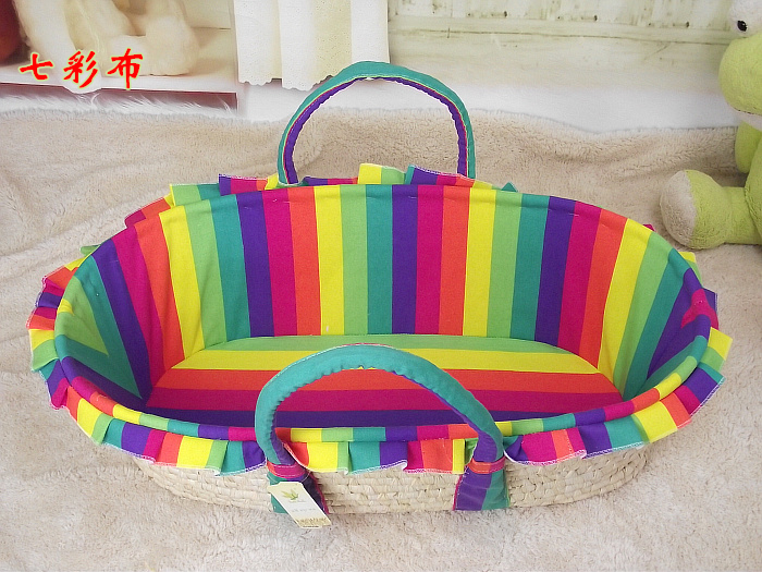 Baby discharge basket, straw baby basket, cradle, car sleeping basket, princess bed, photo studio kindergarten props