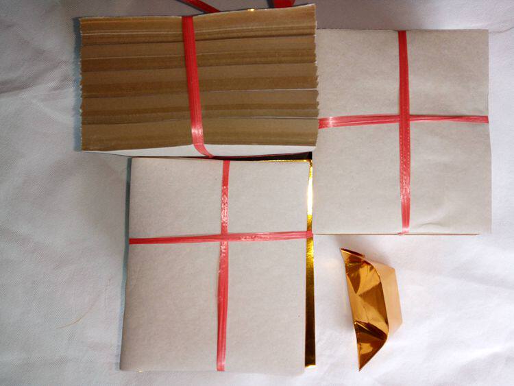 Sacrificial Supplies Yuanbao Paper Specials Stacked Gold Yuanbao Gold Paper 2 Bundles A Bundle of 1000 Sheets 13*15cm Silver Paper
