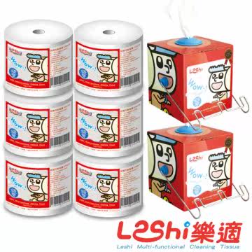 Leshi乐适 婴儿乾湿两用布巾-人气组合-100张x8入