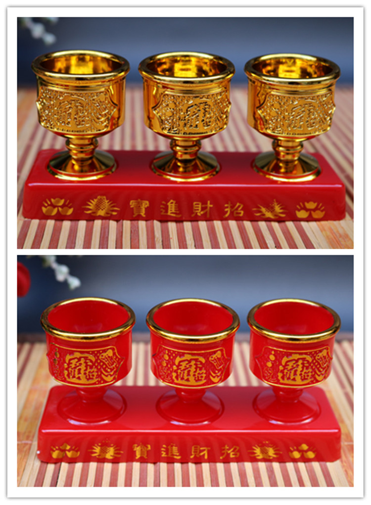 Holy Cup Buddha Buddha triple Cup fo tang for Cup jing shui bei Buddha Cup buddhism appliance supplies convex