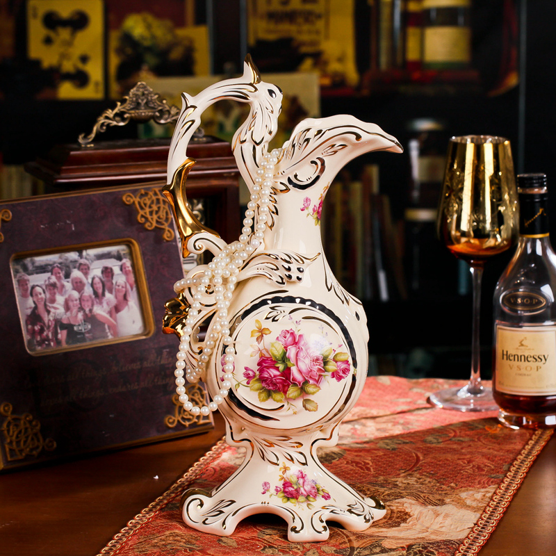 European vase restoring ancient ways furnishing articles sitting room TV cabinet mesa of ceramic flower crafts wedding gift wrap and mail