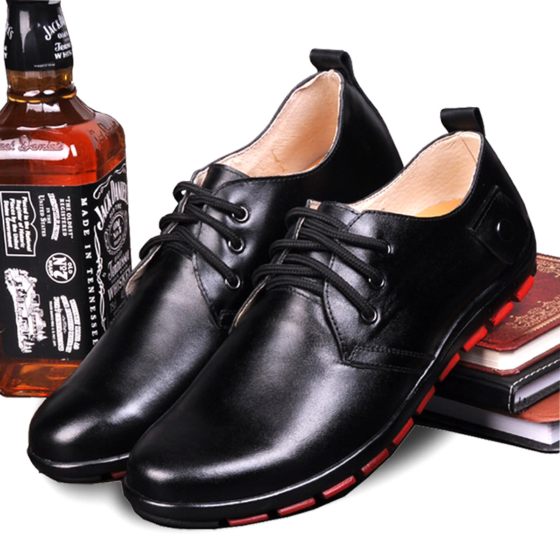 Bodybuilding Gola physically and mentally handicapped shoes set for casual genuine leather shoes black soft bottom set shoes length feet single foot inner heightening shoes supplement