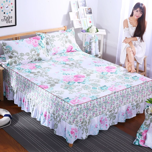 欧惠雅 Юбка кровати xi Mengsi Корейская крышка кровати крышка кровати для кровати одно -куплечники для кровати кровати 1,8/1,5/1,2 метра