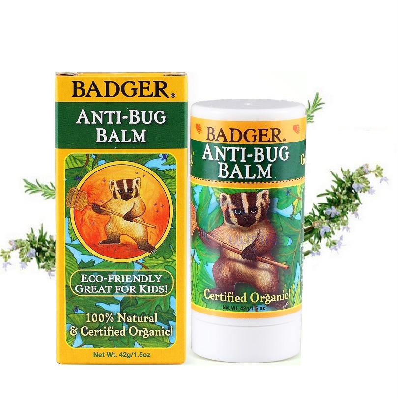 美国Badger贝吉獾虫虫怕怕膏 香茅宝宝驱蚊防蚊虫叮咬 42g