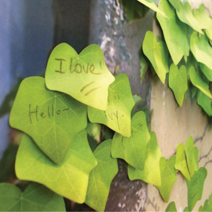 Japan-ROK stationery realistic foliage convenience post eco-friendly maple leaf N sub-post creative convenience post-message sticker feel free to stick