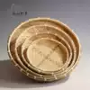 Farm hand-woven bamboo with hole rice sieve Bamboo plaque Fine hole coarse hole bamboo sieve Bamboo dustpan Bamboo products pure hand-made