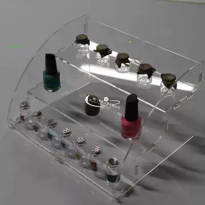 New detachable powder rack eye shadow rack grid shop display rack cosmetics storage layer rack acrylic frame