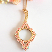 Magnifying glass Joker fashion long sweater chain Korean necklace female accessories hanging chain tide jewelry women