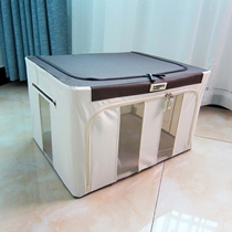 Clothes storage box Oxford textile cloth finishing box extra-large snack storage box wardrobe steel frame storage box