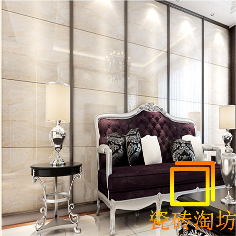 Foshan full polished glaze 600900 floor tiles marble glazed tiles living room non-slip floor tiles dry hanging background wall tiles