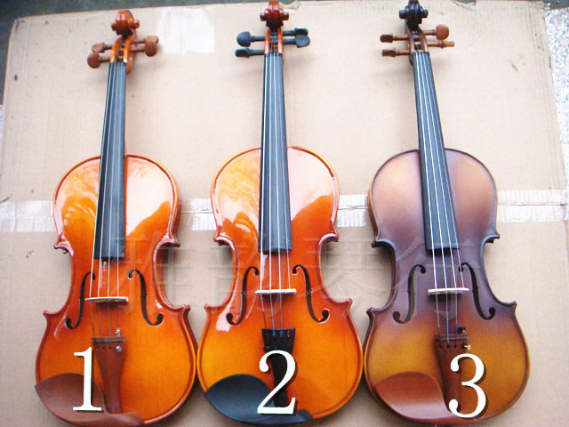 High-grade all-solid wood maple violin Beginner hand-grade inlay Tiger pattern 1 10 16 delivery set