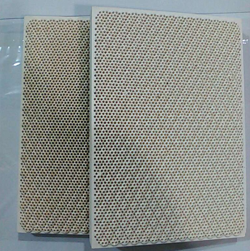 Furnace End Barbecue Honeycomb Ceramic Sheet Oven Gas Infrared Combustion Plate Liquefied Gas Burner Rectangular Furnace End