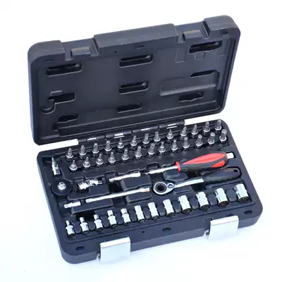Taiwan imported industrial grade 46pcs Ratchet wrench sleeve combination tool set 1 4 batch head extension rod