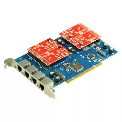 Deep simplicity TDM410P four-way analog telephone voice card AsteriskelastixFreePBX FXO