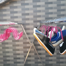 Shoe rack Balcony hanging shoe rack Sandal rack hook sandal rack Stainless steel silk scarf rack Shoe hanger Bra rack