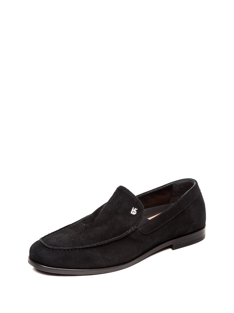 黑色松紧拼接休闲鞋