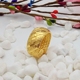 Cá tính Euro Coin Gold Glossy Ring Wide có thể điều chỉnh Sanding Gold Starry Ring Men Simulation Trang sức mô phỏng nhẫn nam đẹp Nhẫn