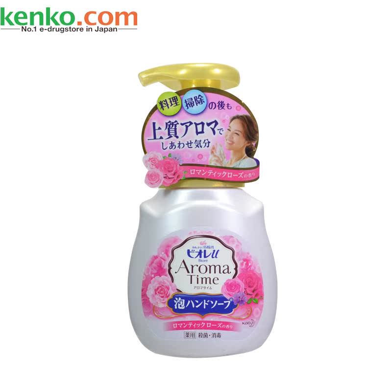 日本直邮Biore/碧柔Aroma time精油花香泡沫洗手液230ml浪漫玫瑰