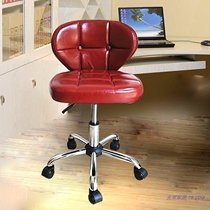 Small computer chair without armrest Lifting small swivel chair Home student study desk pulley backrest chair stool