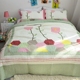 Applique giường vườn bao gồm bông bông gia đình chăn bốn ba mảnh áp dụng tấm bông khăn trải giường pad là - Trải giường các mẫu ga trải giường đẹp Trải giường