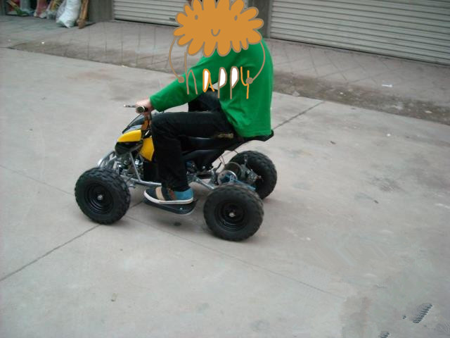 With front headlights electric quadricycle scooter Off-road Car Electric Beach Car Locomotive Children's Car Toy Car