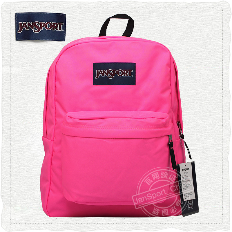 JanSport Jasper backpack official college style school bag men's and women's backpack T501 9RX pink