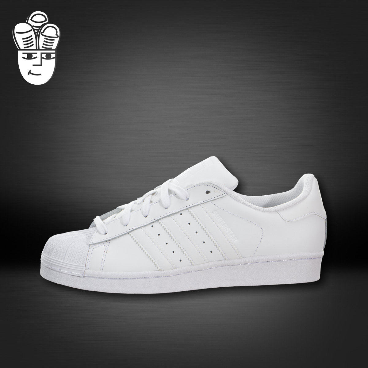 Adidas Superstar 阿迪达斯 三叶草 男鞋女鞋 GS 贝壳头板鞋 纯白