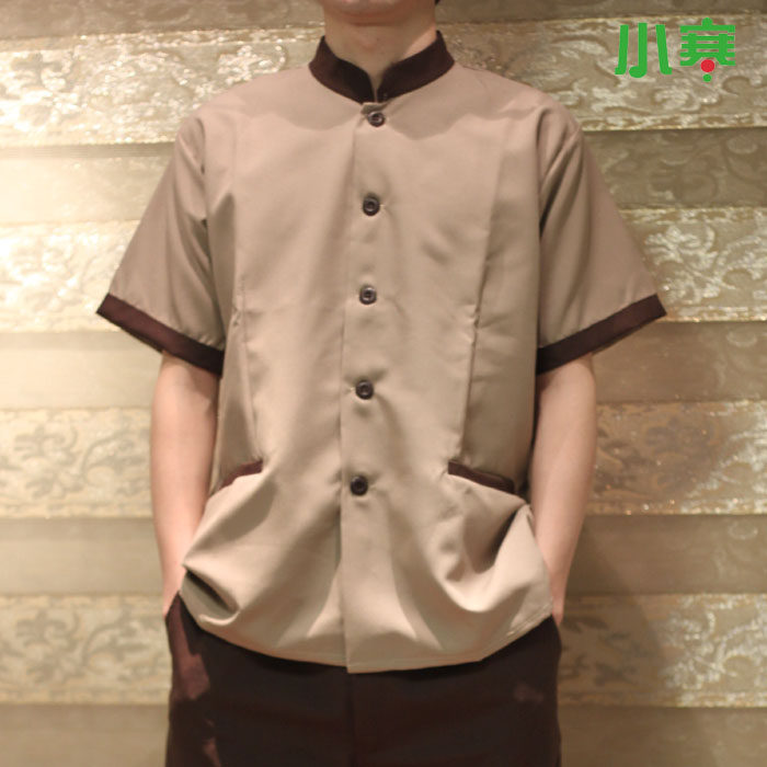 (Xiaohan) cleaning clothes short-sleeved tops hotel hotel room restaurant cleaner PA uniform work clothes autumn clothes
