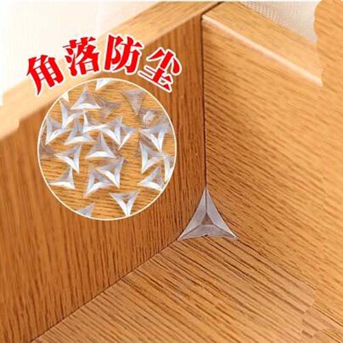 Wardrobe overall cabinet dust-proof corner Crystal dust-proof corner cabinet rubber corner particles 20pcs / bag