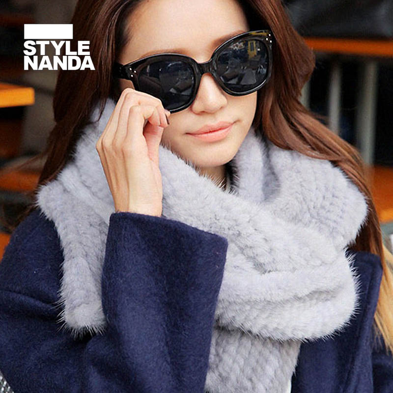 stylenanda 韩版柔软质感貂皮围巾