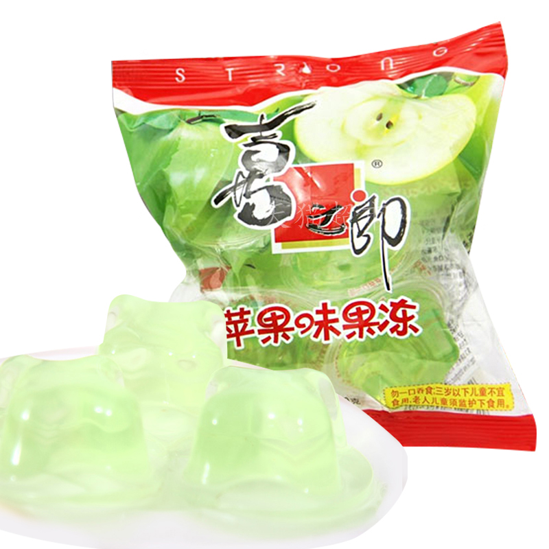 【天猫超市】喜之郎苹果水果果冻90g/袋 婚庆礼品 办公室休闲零食