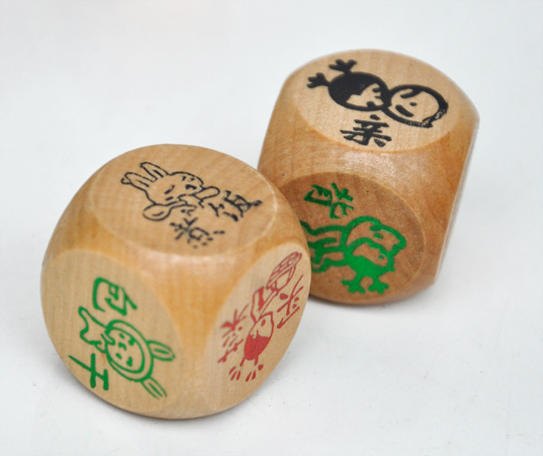 Creative big number interesting whole people housework lovers color dice dice with wooden little toy KTV games