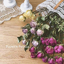 Rose dried flowers A vintage natural air-dried DIY bouquet ins Home living room decoration flower arrangement flower material