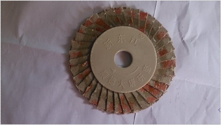 Shunde Grand Tang Grinding New Dongjiang Flower impeller Shutter Sheet polished sheet Flat sand cloth wheel 100 * 16