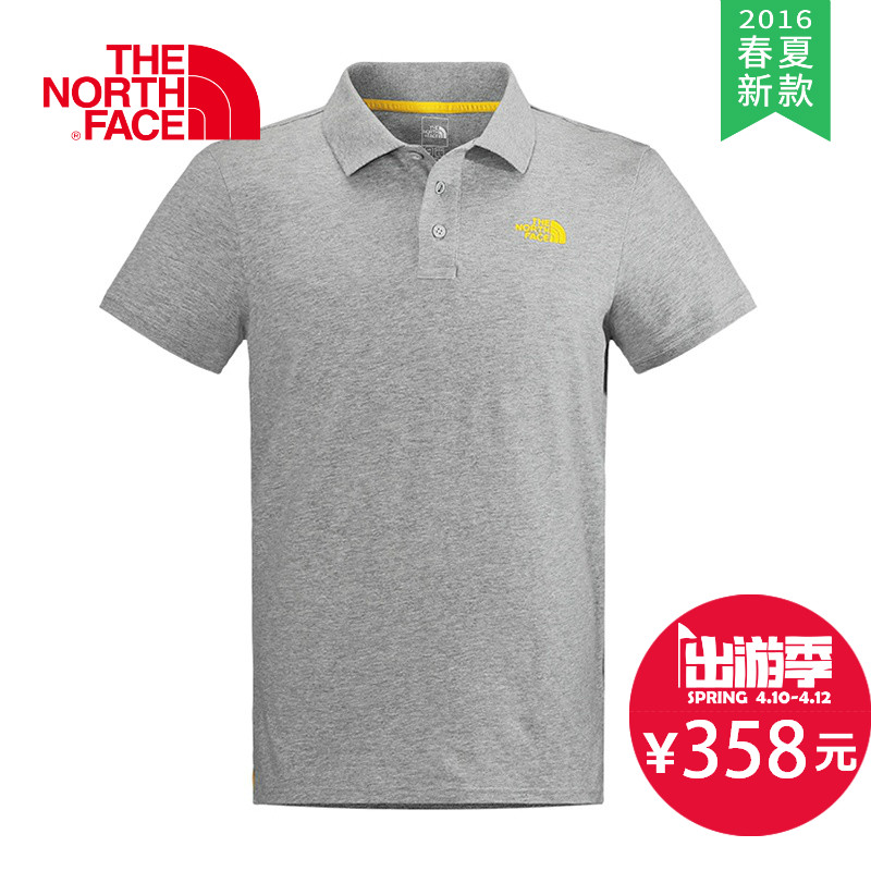 【2016春夏新款】THE NORTH FACE/北面  男款休闲短袖Polo衫CZM2