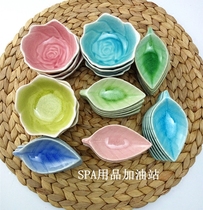 Tai Style SPA Supplies Tool Ceramic Disc Color distribution Essential Oils Bowl (same sum Buy 10 send 1)