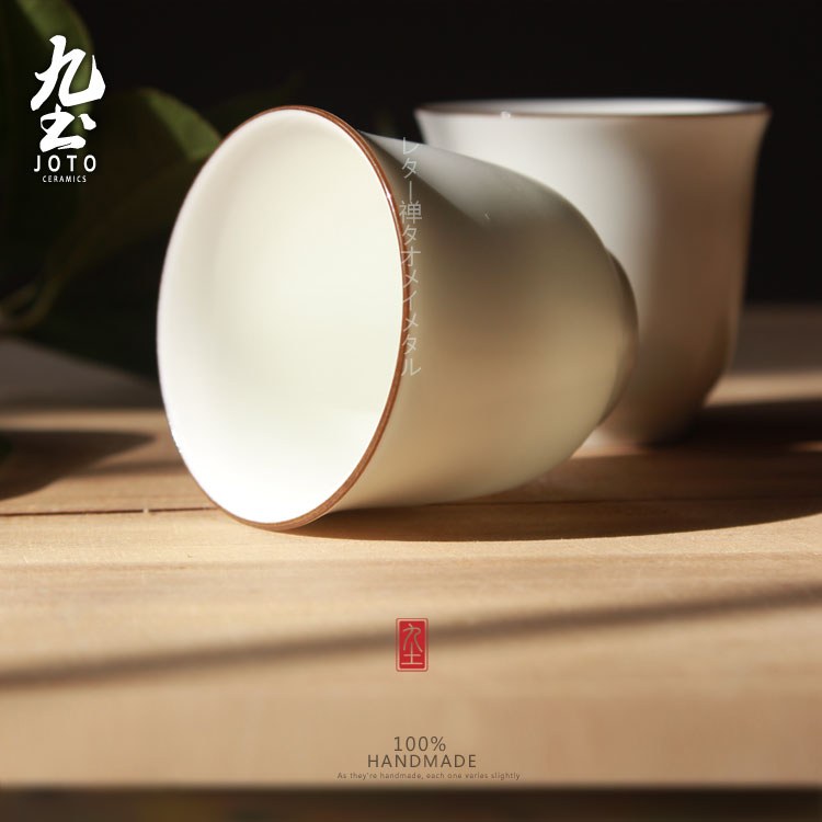 About Nine zijin soil sample tea cup expressions using kung fu tea set eggshell porcelain cups Japanese zen tea ceramic cup