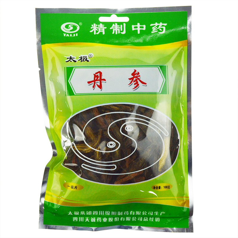 太极 丹参片 一级丹参 100g 精品