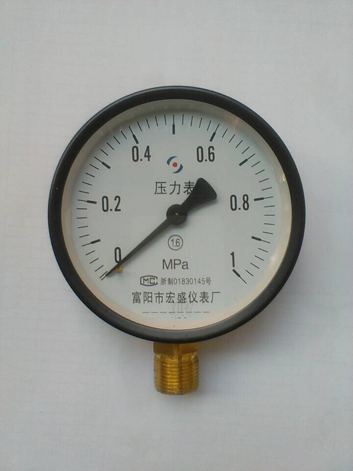 Y100 normal pressure meter specs complete 0 --- 100 kg Pressure water pressure meter