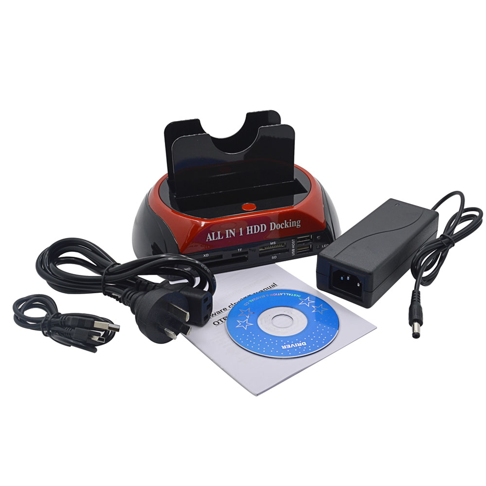 All in 1 HDD Docking Station Dual 2 5 3 5 IDE SATA HDD Box