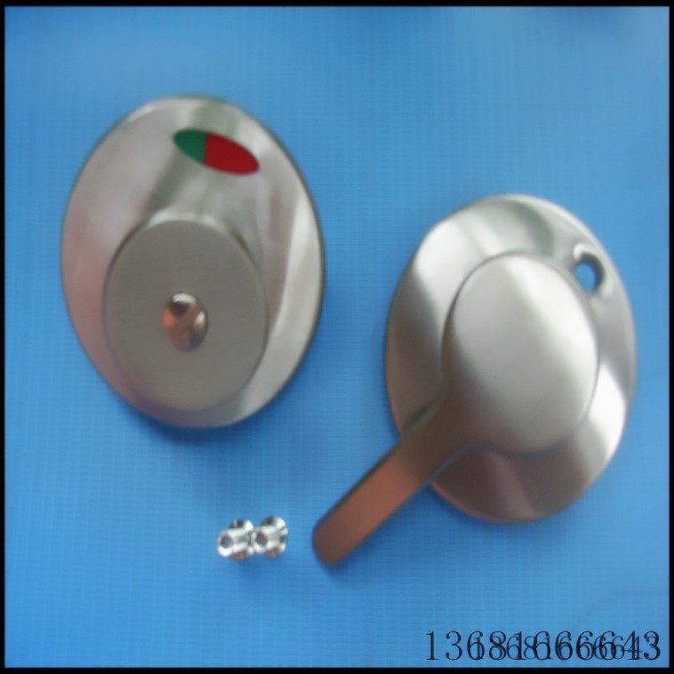 Stainless steel toilet partition accessories toilet door buckle washroom separator indicating lock partition door lock-Taobao