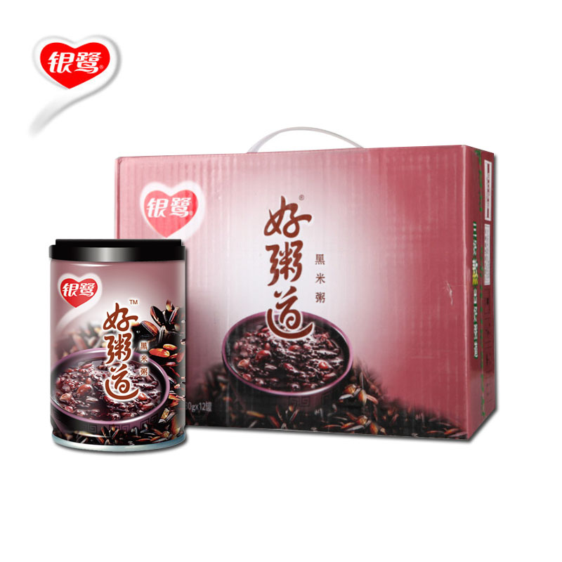 【天猫超市】银鹭好粥道黑米粥整箱280g*12(不参与送花生牛奶)
